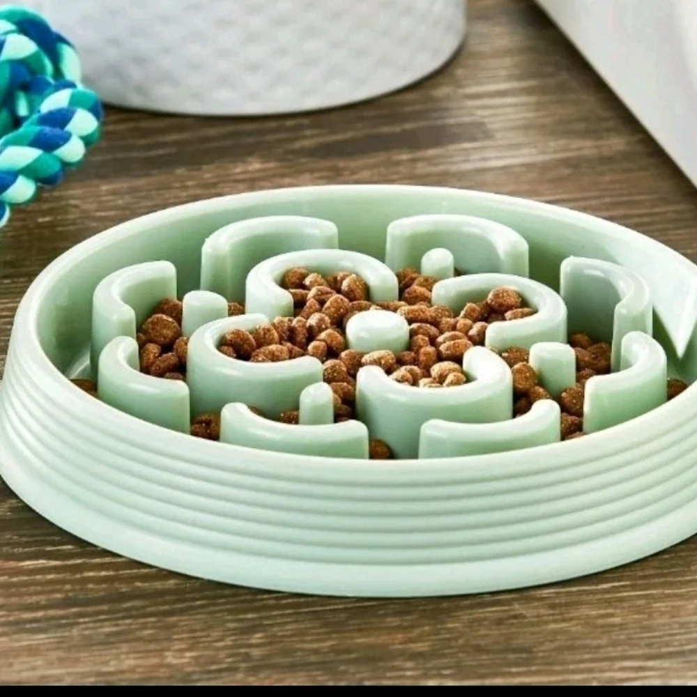Vibrant Life Slow Feeder Pet Bowl 3.4 Cups NWT Dishwasher Microwave Safe